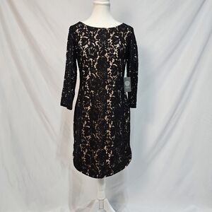 Vince Camuto Black Lace Dress Size 6 NWT
